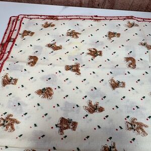 Festive Vintage Teddy Bear Print napkins